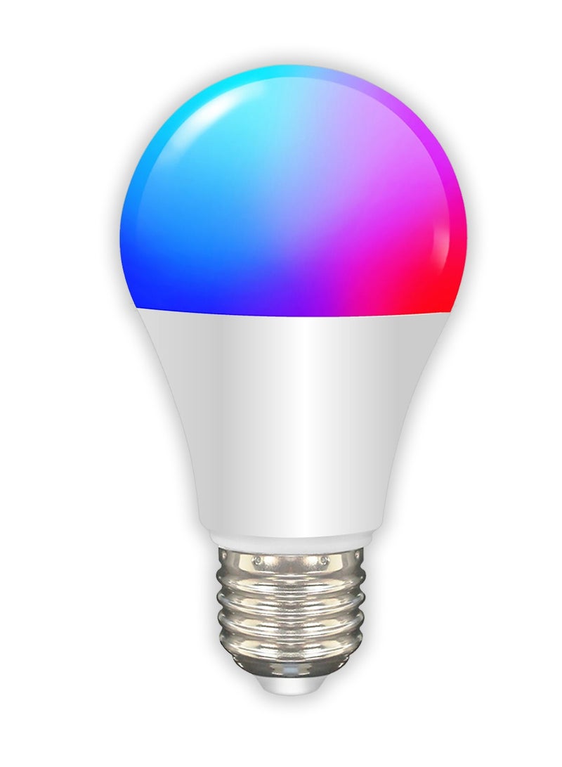 مصباح LED ذكي بتقنية واي فاي E27 | إضاءة ذكية RGB بـ 16 مليون لون | تحكم صوتي | قابل للتعتيم | تطبيق Smart Life | لا يتطلب جهاز تحكم مركزي - Image 1